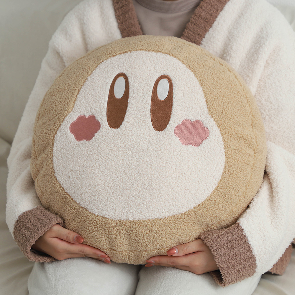 Kirby CAFE LATTE Fluffy Cushion 坐墊Waddle Dee