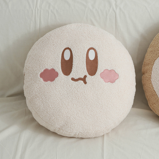 Kirby CAFE LATTE Fluffy Cushion 坐墊Kirby